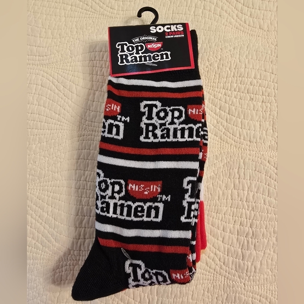 NWT Top Ramen 2 Pairs Of Socks